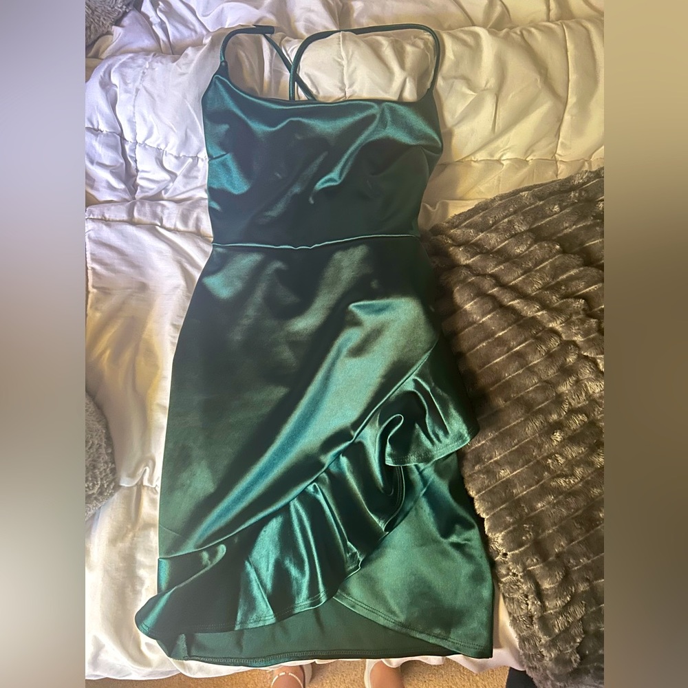 Dark green Windsor dress XS